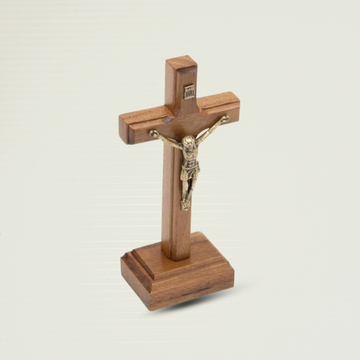 Crucifixo de Mesa Madeira 12cm