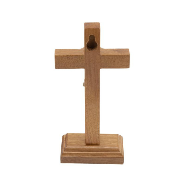 Crucifixo de Mesa Madeira 12cm